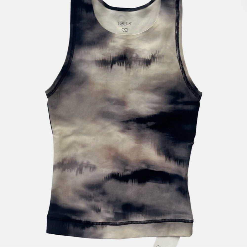 CALIA by Carrie Underwood Black and Cream Tank Top